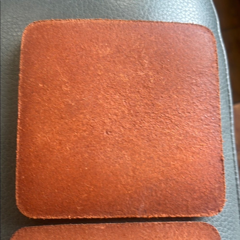 Portland Leather Rustic Coaster Set - Picture 5 of 8